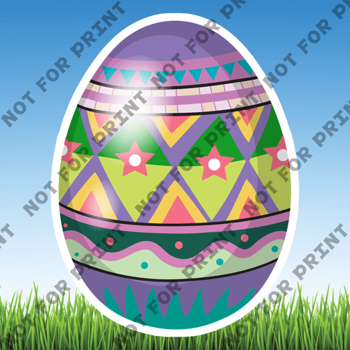 ACME Yard Cards Small Easter Eggs #057