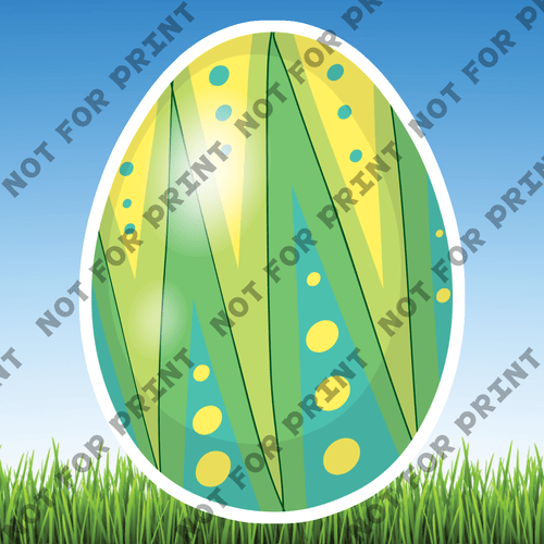 ACME Yard Cards Small Easter Eggs #068