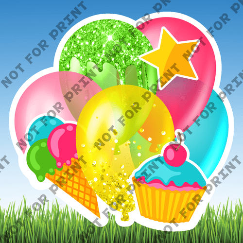 ACME Yard Cards Small Fantasy Balloon Bundles #044