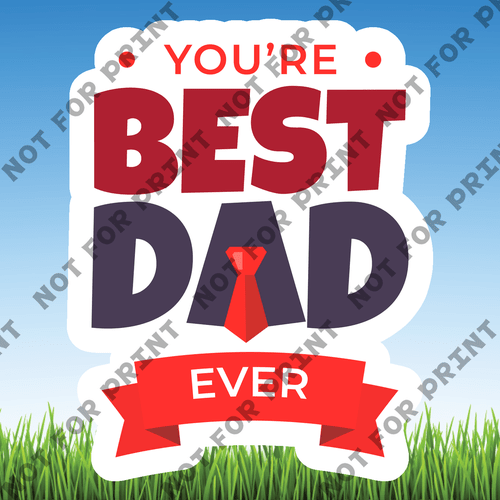 ACME Yard Cards Small Father's Day Word Flair #000