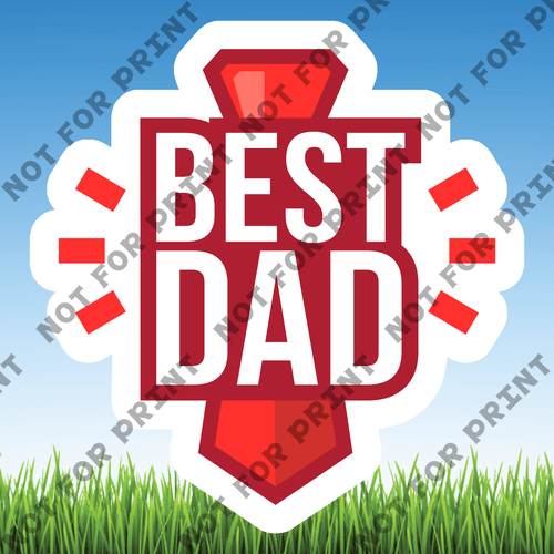 ACME Yard Cards Small Father's Day Word Flair #003