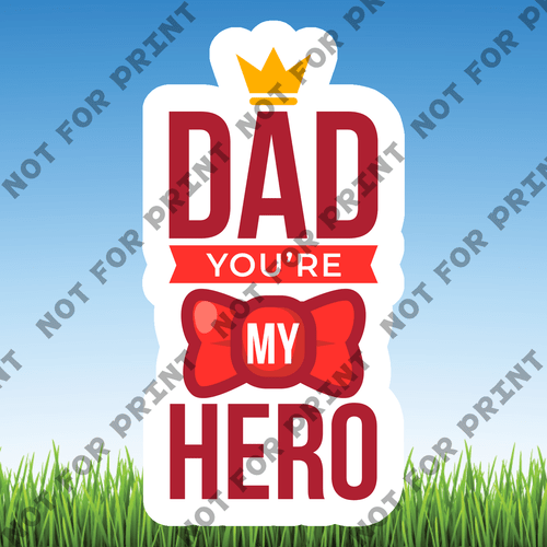 ACME Yard Cards Small Father's Day Word Flair #006