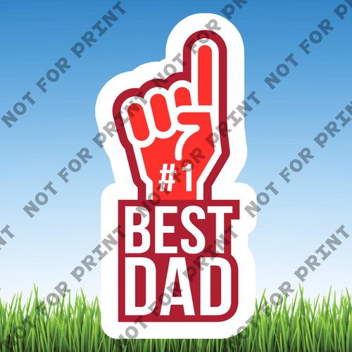 ACME Yard Cards Small Father's Day Word Flair #007