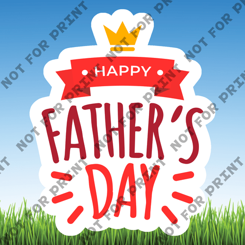 ACME Yard Cards Small Father's Day Word Flair #008
