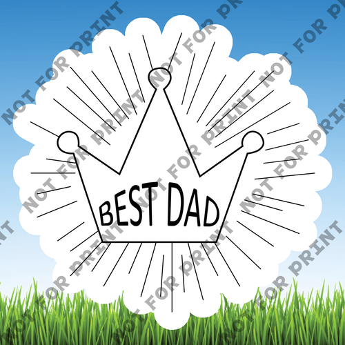 ACME Yard Cards Small Father's Day Word Flair #010