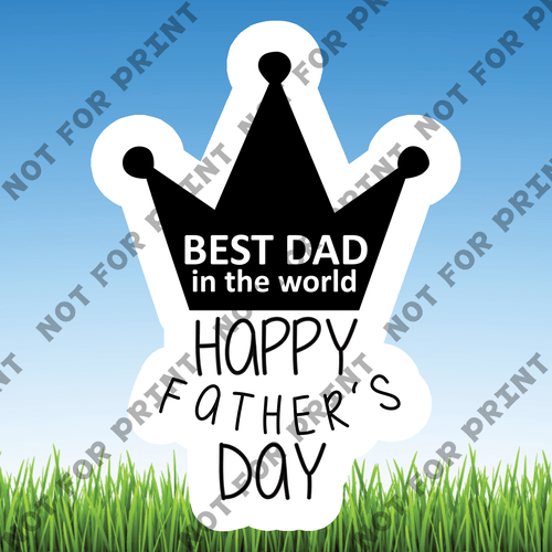 ACME Yard Cards Small Father's Day Word Flair #011