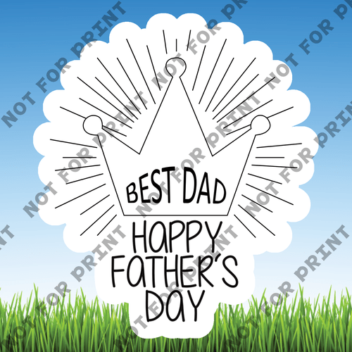ACME Yard Cards Small Father's Day Word Flair #012