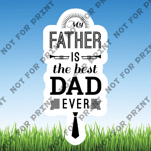 ACME Yard Cards Small Father's Day Word Flair II #003