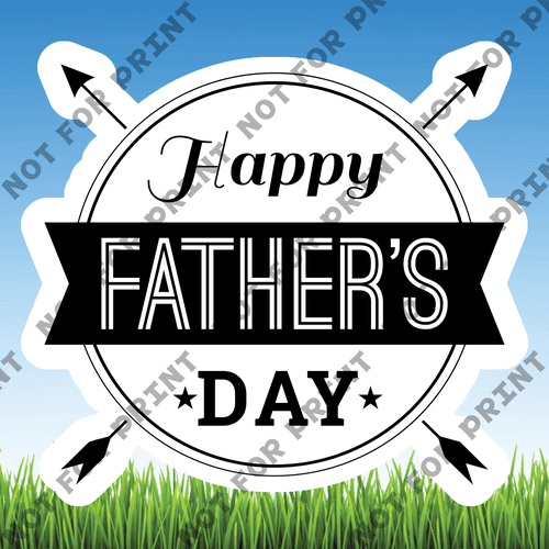 ACME Yard Cards Small Father's Day Word Flair II #004