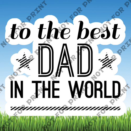 ACME Yard Cards Small Father's Day Word Flair II #005
