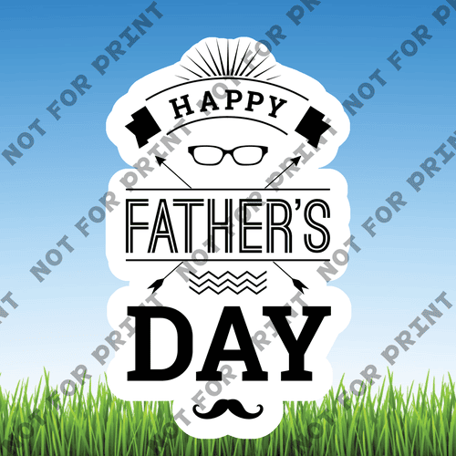 ACME Yard Cards Small Father's Day Word Flair II #006