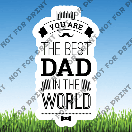 ACME Yard Cards Small Father's Day Word Flair II #007