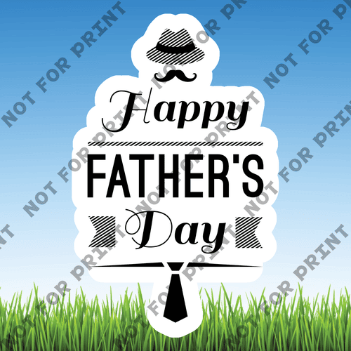 ACME Yard Cards Small Father's Day Word Flair II #008