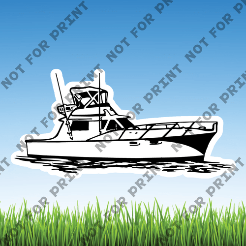 ACME Yard Cards Small Fishing boats #004