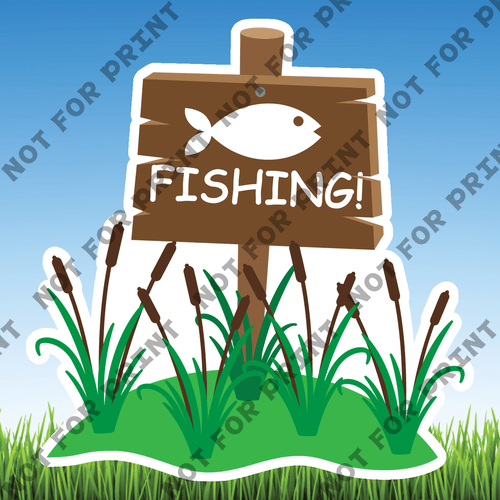 ACME Yard Cards Small Fishing Collection I #010
