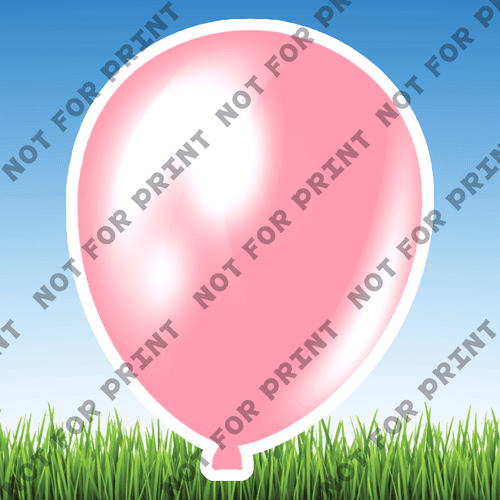 ACME Yard Cards Small Flower Balloons #005