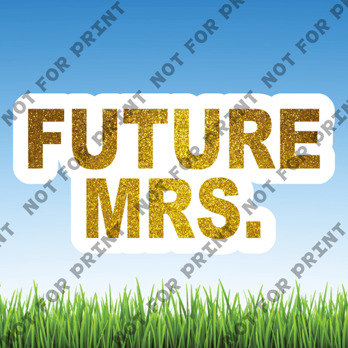 ACME Yard Cards Small Future Mrs. #002