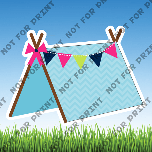 ACME Yard Cards Small Glamping Camping Collection #001