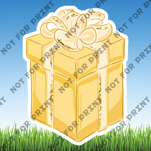 ACME Yard Cards Small Gold & Cream Wedding Theme #028
