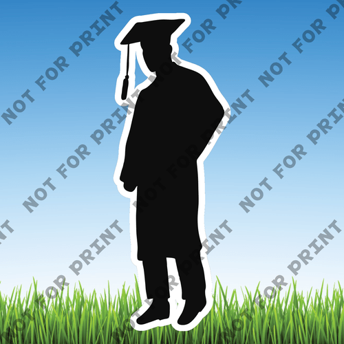 ACME Yard Cards Small Graduation Silhouettes #016