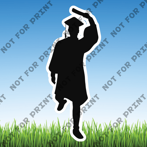 ACME Yard Cards Small Graduation Silhouettes #019