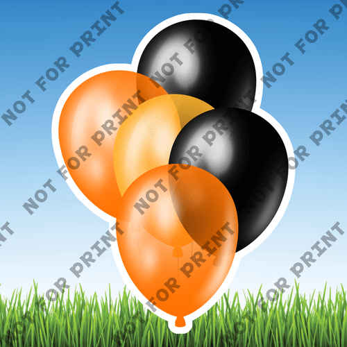 ACME Yard Cards Small Halloween Balloons #045