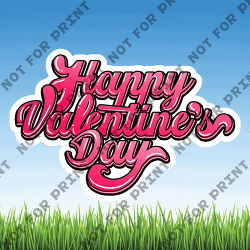 ACME Yard Cards Small Happy Valentines Sign #002