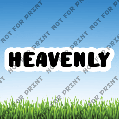 ACME Yard Cards Small Heavenly Word Flair #001