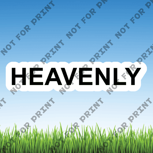 ACME Yard Cards Small Heavenly Word Flair #002