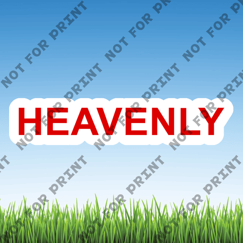 ACME Yard Cards Small Heavenly Word Flair #005
