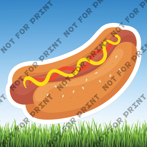 ACME Yard Cards Small Hot Dog Cart #001