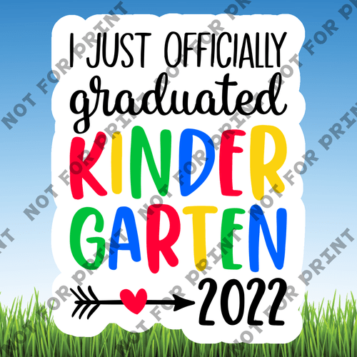 ACME Yard Cards Small Kindergarten Grad Word Flair #008