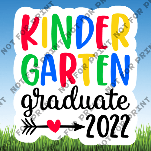 ACME Yard Cards Small Kindergarten Grad Word Flair #011