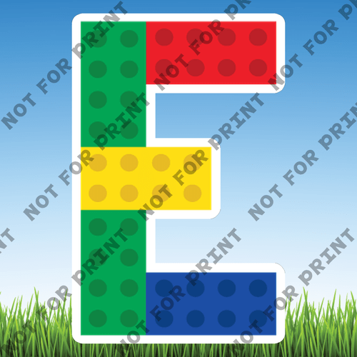 ACME Yard Cards Small Lego Alphabet & Numbers  #019