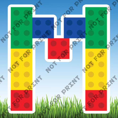ACME Yard Cards Small Lego Alphabet & Numbers  #031
