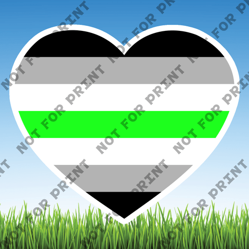 ACME Yard Cards Small LGBTQ Hearts #001