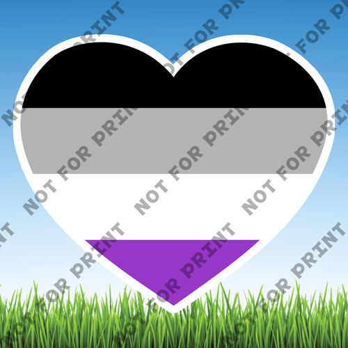 ACME Yard Cards Small LGBTQ Hearts #003