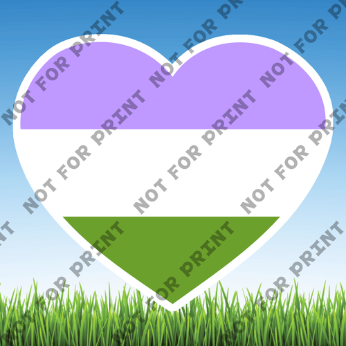 ACME Yard Cards Small LGBTQ Hearts #009