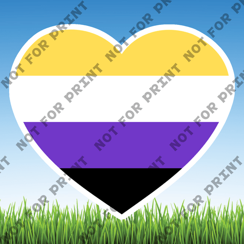 ACME Yard Cards Small LGBTQ Hearts #011