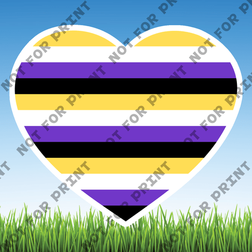 ACME Yard Cards Small LGBTQ Hearts #012