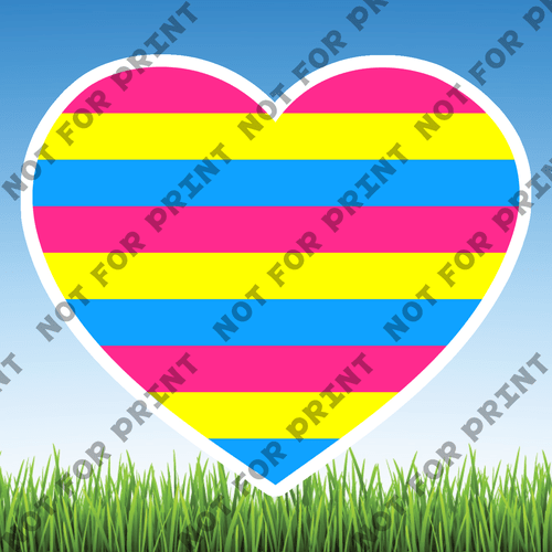 ACME Yard Cards Small LGBTQ Hearts #014