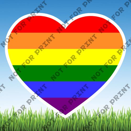 ACME Yard Cards Small LGBTQ Hearts #015