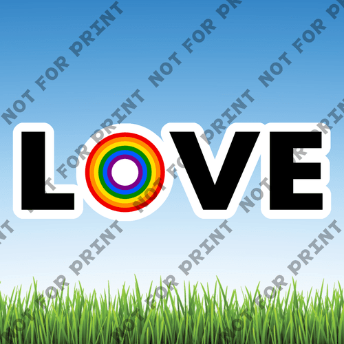 ACME Yard Cards Small LGBTQ Word Flair #003