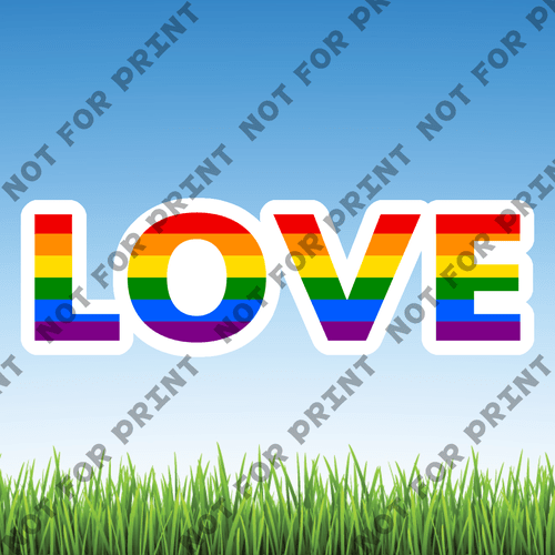 ACME Yard Cards Small LGBTQ Word Flair #004