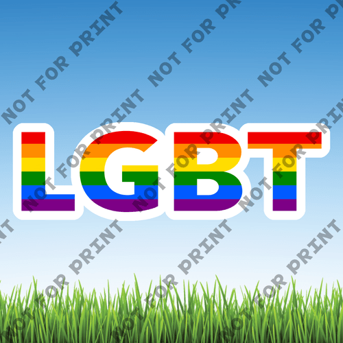 ACME Yard Cards Small LGBTQ Word Flair #006
