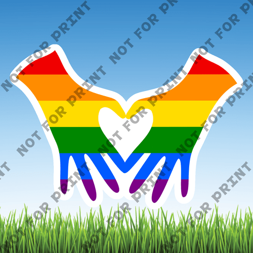 ACME Yard Cards Small LGBTQ Word Flair #009