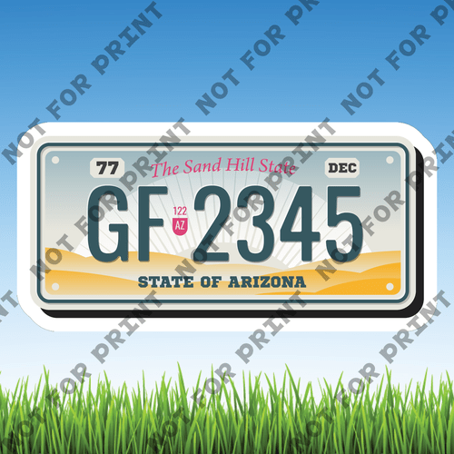 ACME Yard Cards Small License Plate #013