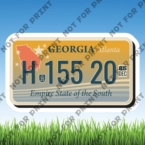 ACME Yard Cards Small License Plate #020