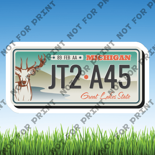 ACME Yard Cards Small License Plate #035