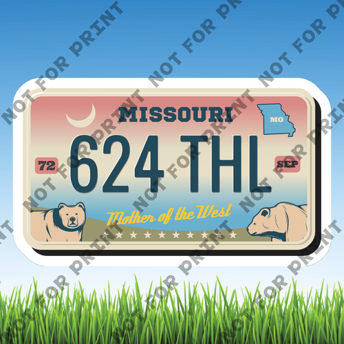 ACME Yard Cards Small License Plate #040